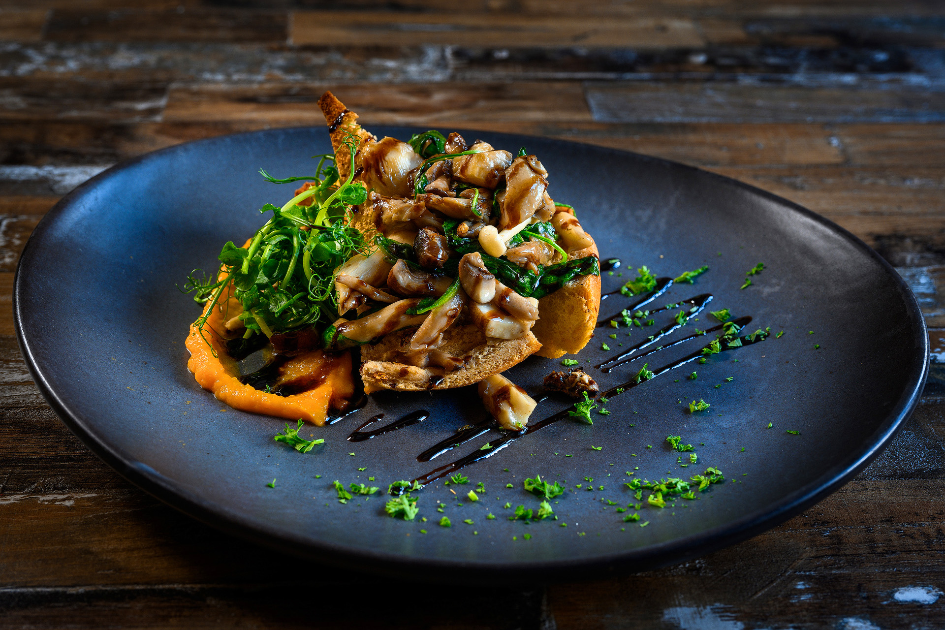 Food photography at the Victoria Inn, Roche